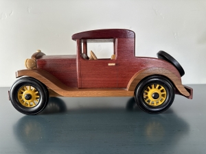 Primary image for the Model A Hand Crafted Wooden Car Auction Item