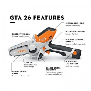 Secondary image for the Stihl GTA 26 Garden Pruner with battery donated by Sunsouth Dothan Auction Item