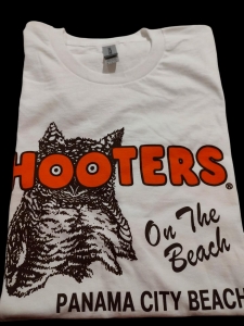 Primary image for the Hooters XL White Tshirt, value $19 Auction Item