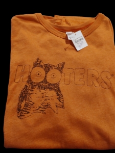 Primary image for the Hooters XL Orange Tshirt, Value $21 Auction Item