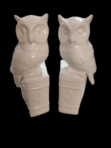 Primary image for the White Owl Bookends donated by Louis & Nash Mercantile Chipley, Value $49 Auction Item