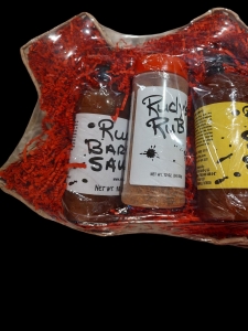 Primary image for the Rudy's BBQ PCB Texas Gift basket, value $35 Auction Item
