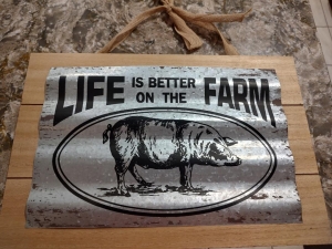 Primary image for the Life is Better on the Farm metal sign 10 Auction Item