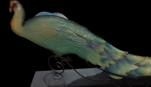 Secondary image for the Peacock Lamp donated by Nans Country Store Auction Item