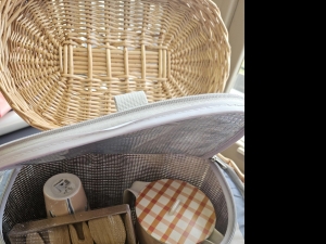 Secondary image for the Picnic Season Tote Bag & Delightfull Picnic Basket 'Backpack' with picnicware  Auction Item