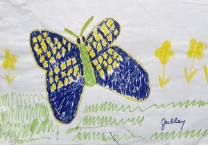 Primary image for the Butterfly with Yellow Flowers Auction Item