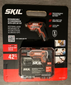 Primary image for the Skil Rechargeable Cordless 4V Screwdriver With 42PC Bit Kit & Case #1 Auction Item