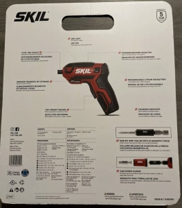 Secondary image for the Skil Rechargeable Cordless 4V Screwdriver With 42PC Bit Kit & Case #1 Auction Item