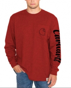 Primary image for the Carhartt 105421 - Relaxed Fit Heavyweight Long-Sleeve Pocket C Graphic T-Shirt 2XL Auction Item