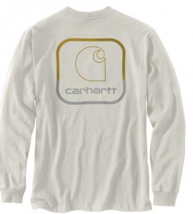 Primary image for the Carhartt 105584 - Loose Fit Heavyweight Long-Sleeve Pocket Logo Graphic T-Shirt - 2 XL  TALL Auction Item