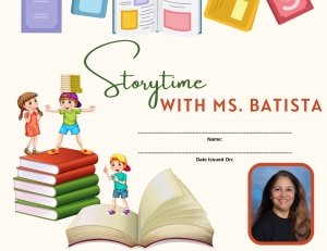 Primary image for the Storytime with Ms. Batista Auction Item