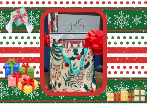 Primary image for the Christmas Wrapping Paper Basket Auction Item