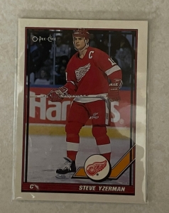 Primary image for the Matt Emerick lot 1 Steve Yzerman O-pee-chee- 91-92 Auction Item