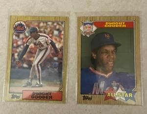 Primary image for the Matt Emerick lot 2- Doc Gooden 87' Topps 2-Pack magoo!  Auction Item