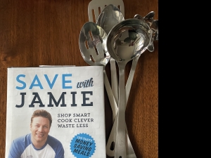 Primary image for the Save With Jamie Oliver Cookbook And Utensils Auction Item