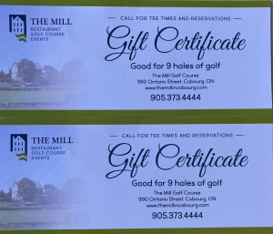 Primary image for the The Mill Golf Course at Cobourg Creek - 2 Golf Passes For 9 Holes of Golf 2025 Season Auction Item