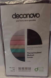 Primary image for the Two Piece Deconovo Black Curtains - 52 Auction Item