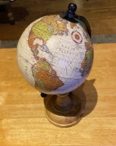 Primary image for the Small Wooden World Globe Auction Item