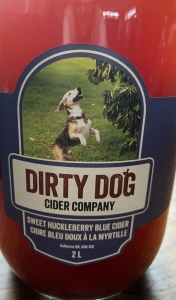 Secondary image for the 2 L Jug Of Dirty Dog Sweet Huckleberry Blue Cider Auction Item