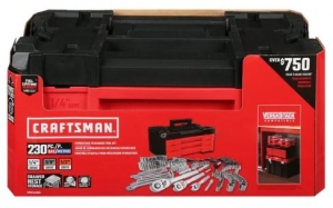 Primary image for the Craftsman Versastack 1/4, 3/8 and 1/2 in. drive Metric and SAE Mechanic's Tool Set 230 pc Auction Item