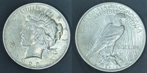 Primary image for the 1923Peace Dollar (Philadephia Mint) Auction Item