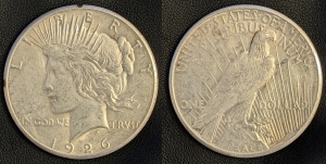 Primary image for the 1926 Peace Dollar (Philadephia Mint) Auction Item