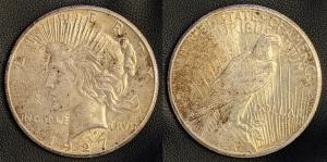 Primary image for the 1927 Peace Dollar (Philadephia Mint) Auction Item