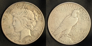 Primary image for the 1935 S Peace Dollar (San Francisco) Auction Item