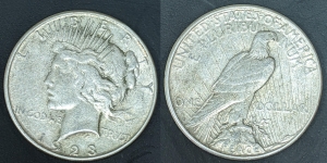 Primary image for the 1923 S Peace Dollar (San Francisco Mint) Auction Item