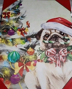 Secondary image for the Holiday Time LED PUG Art Auction Item