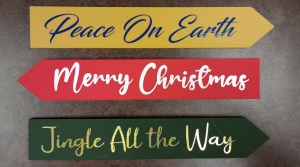 Primary image for the Item #1 Set of 3 Christmas Door Toppers Auction Item