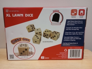 Secondary image for the Item #42 Wood Lawn Dice Auction Item