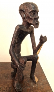 Primary image for the Sitting Bushman Ebony Wood Sculpture Auction Item