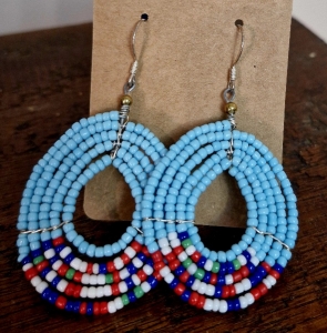 Primary image for the Beaded Ndebele Earrings Auction Item