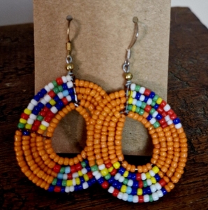 Primary image for the Beaded Ndebele Earrings Auction Item