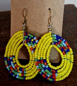 Primary image for the Beaded Ndebele Earrings Auction Item