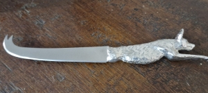 Primary image for the Painted Dog Pewter Cheese Knife Auction Item