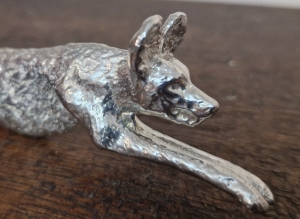 Primary image for the Painted Dog Pewter Cheese and Pate Knive Set Auction Item