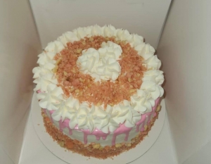 Primary image for the Strawberry Crunch Cheesecake Cake made by Cakes-N-Crackles donated by Natasha Crabtree Auction Item