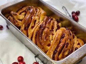 Primary image for the 2 Loaves Cranberry Ribbon Bread made by Ronnie Barnes Auction Item