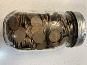 Primary image for the Pint Jar of Wheat Cents #1 Auction Item