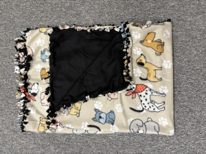 Primary image for the Black/Puppy Tie Blanket Auction Item