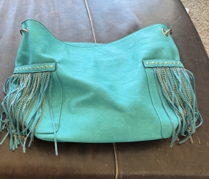 Primary image for the Blue Leather Purse (New) Auction Item